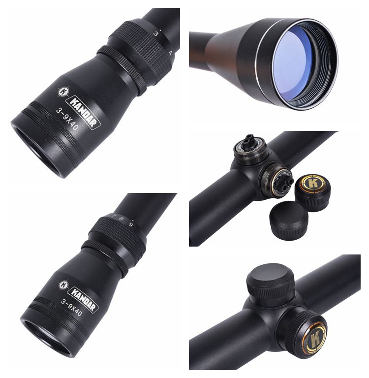 KD 3-9x40 R14 Outdoor Sports Scope with Caps Experience Clear and Accurate Vision