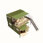 20ft or 40ft Foldable Puerto Rico Living Luxury Flat Pack Shipping Container