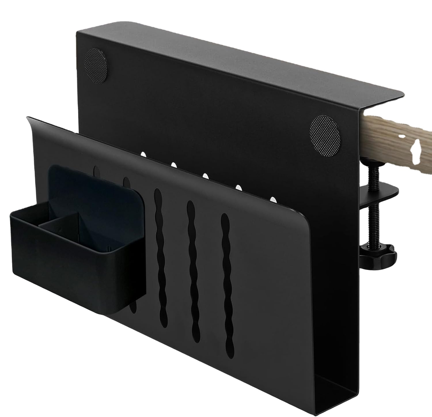 Desk Side Storage 1mm Thickness Under Steel Hanging Organizer for Office Organization