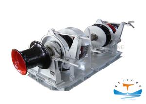 Quality Iron Small Anchor Windlass , Marine Anchor Winch Two Gypies For Raising Anchor wholesale