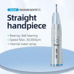 Stainless Steel Dental Straight Nose Cone Handpiece Unit 25000RPM With Inner