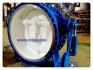 Quality DN1400 / PN16 Carbon Steel Flanged Check Valve Flanged Butterfly Check Valve wholesale