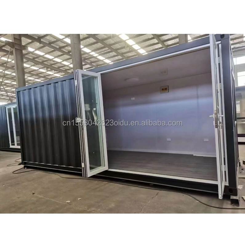 Hotel Resort Steel Frame Office Container House with 50/75/100mm Wave Sandwich Panel and Galvanized Steel Bending 180g