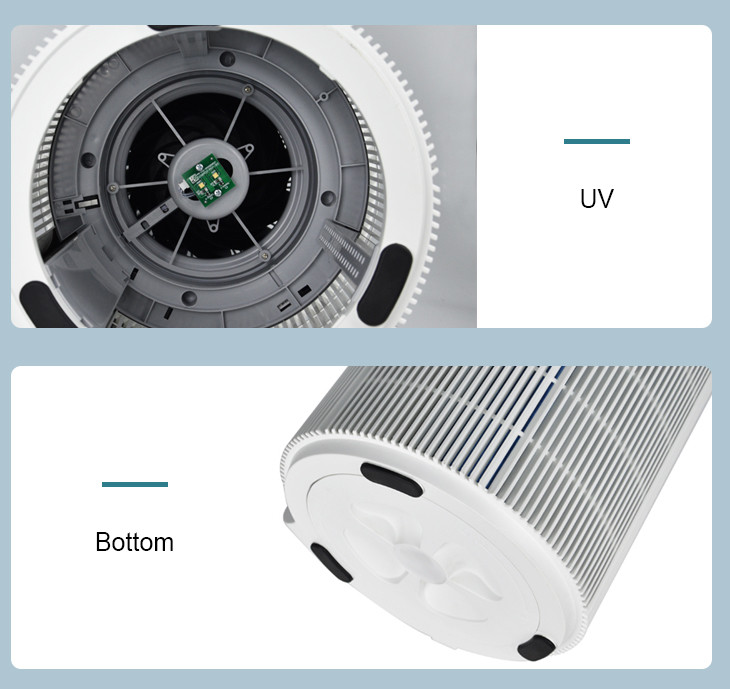 Nylon Mesh 52W 260M3/H Hepa Filtration Air Purifier