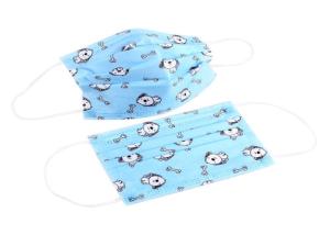 Quality Windproof Children's Disposable Face Masks Fluid Resistant Keep Warm wholesale