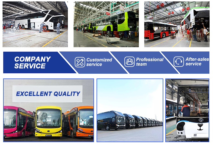 Highly Refurbished Customized Coach Bus 60 Seats Used Buses with 8.424L Displacement