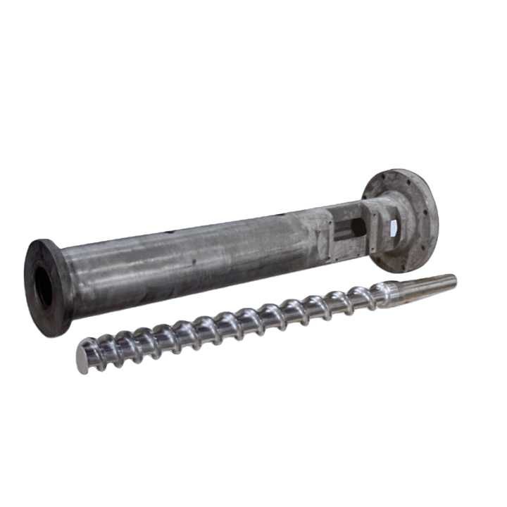 Bimetallic Cold Feed Extruder Screw And Barrel Diameter 35mm For Rubber Machine
