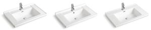 China Easy Clean Ceramic Body Art Wash Basins 100 Cm Rectangular Countertop Bathroom Sinks on sale