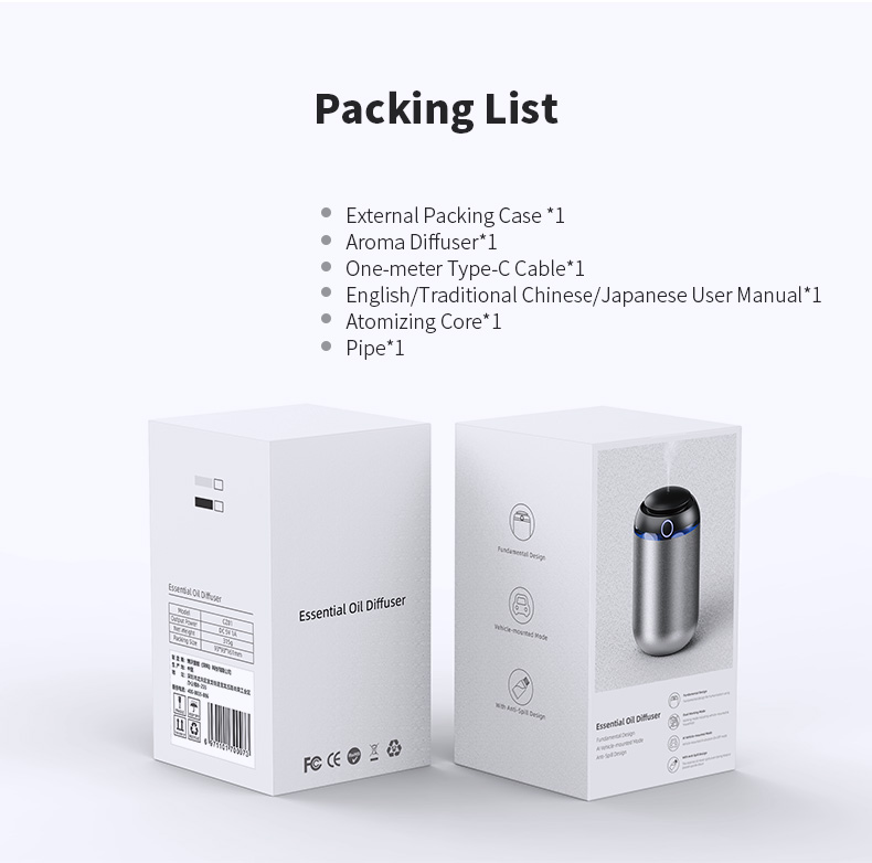 HOMEFISH 5-10ml Smart Capsule Aroma Diffuser Automatic Scent Machine USB Power Supply