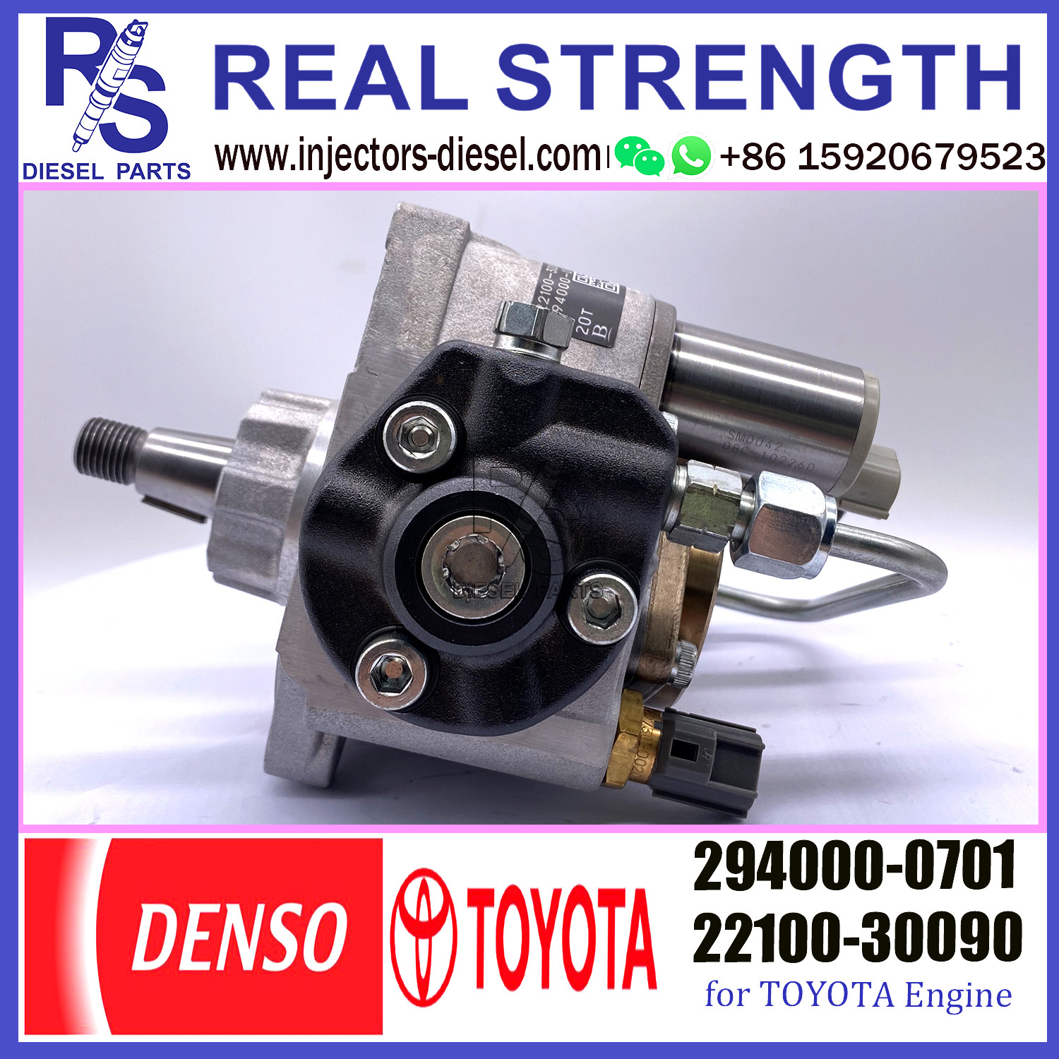 Denso 294000-0700 294000-0701 Common Rail Pump for Toyota 1KD 2KD 294000-0700 294000-0701 22100-30090