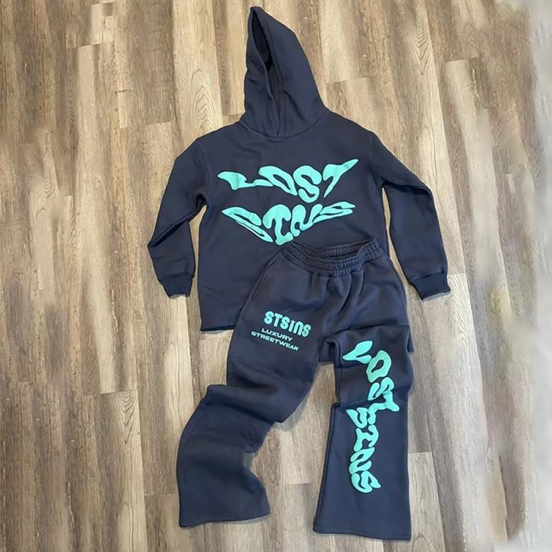 High Quality Mens 2 PCS Set Tracksuit Custom Logo Joggers Tracksuits Sport Training Wear Track Suit