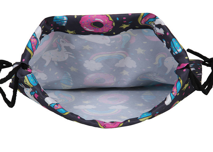 Waterproof Polyester Ladies Drawstring Bag Backpack OEM Service