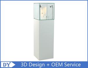 Quality Supplier manufacturer wooden glass full assamble exhibition showcase with lock wholesale
