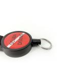 Diving Metal Retractable Key Chain , Customized Stainless Steel Carabiner Clip