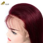 130% Density Customized Human Hair Wigs Natural Black 28 inch Bleached