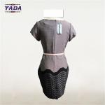 Women slim fit bodycon print border design China dress fashion woman clothes