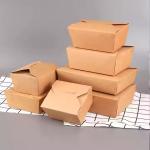 Logo Branding on Custom Printed Kraft Burger Boxes Food-Grade Disposable