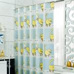 PVC Free PEVA Stylish Waterproof Shower Curtain For Personal Apartment