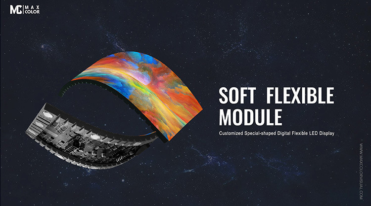Indoor Application Flexible LED Module , Shopping Mall Led Display Module