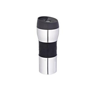 Quality 400ml inner PP Outer stainless steel slim travel mug new design wholesale