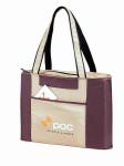 Eco Friendly Travel Storage Nylon Tote Bags With Outside Two Pockets
