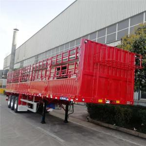 Quality 50 Ton Dry Cargo Tri Axle CIMC Storehouse Fence Semi Trailer wholesale