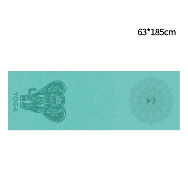 16 Patterns Printed Yoga Towel 185X63cm Microfiber Cover Yoga Mat Towel
