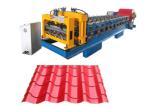 Steel Roof Glazed Tile Making Machine 0.4 - 0.8 Mm Thickness 380v 50hz