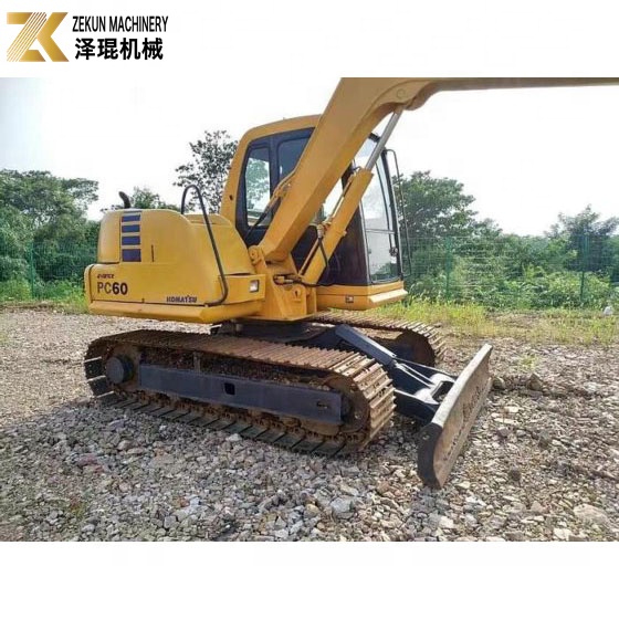 6200 KG Machine Weight Used Komatsu PC60-7 Excavator From Japan Original Hydraulic Pump