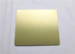 Color Painted Brushed Aluminum Sheets Customizable Width Good Rigidity