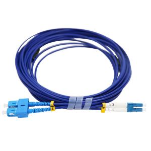 Quality SC-LC 9m Armored Fiber Optic Cable Duplex Core Armoured Lan Cable wholesale