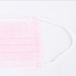 Pink Breathable Children'S Disposable Face Masks Protective CE