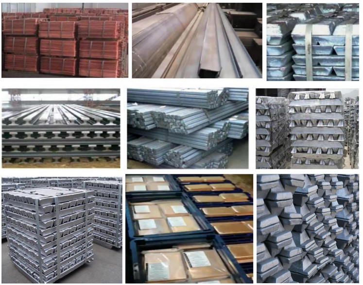 Non Ferrous Metal Materials Copper Aluminum Iron Steel And Gold