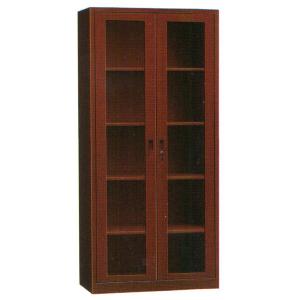 Quality Glass Swing Door Metal Filing Cabinet Wooden Grain Thermal Transferred wholesale