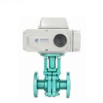 Anti Corrosion Fluorine Electric Ball Valve Dn15 - Dn250 Electric Motorized Ball