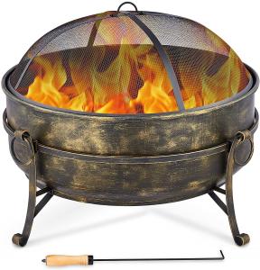 Quality 31 Inch Outdoor Brazier Charcoal Burning Fire Pit For Patio Backyard Camping wholesale