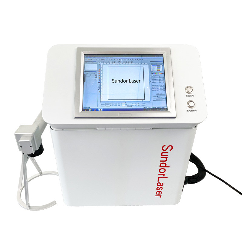 Portable small fiber laser 20w 30w 50w 100w Max Raycus JPT cnc desktop color fiber laser marking machine price for metal