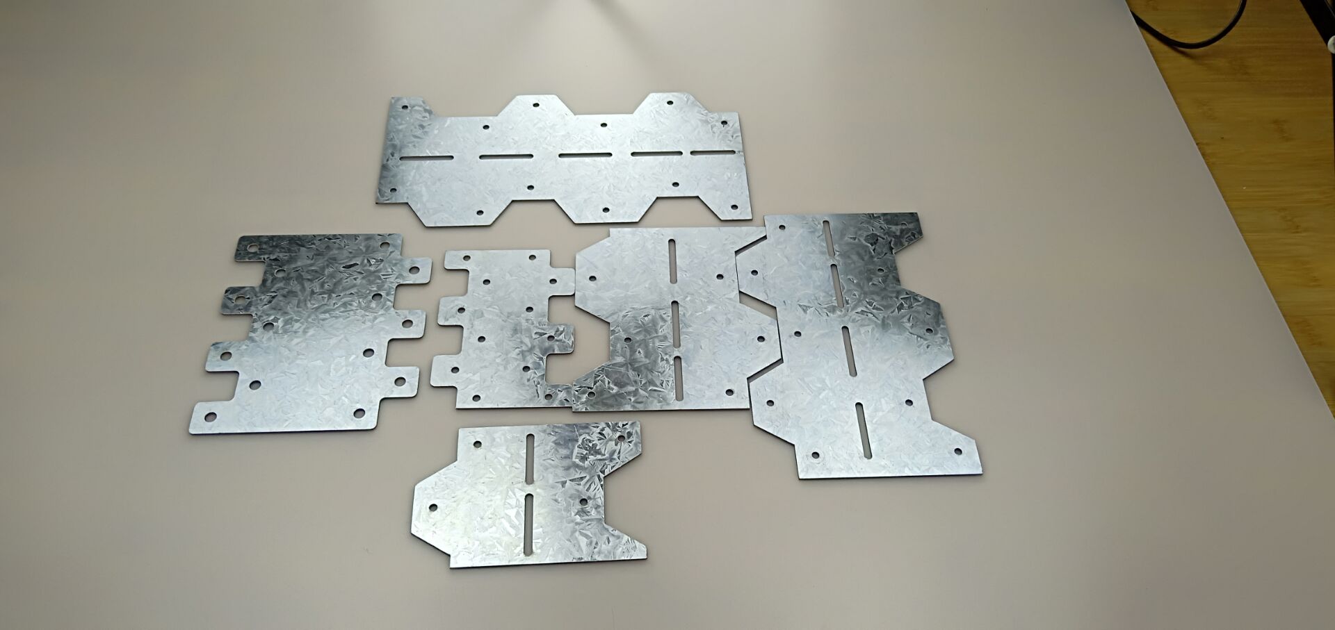 Thickness 1mm Galvanized Steel Adjustable Framing Angles Plate Connectors for Wood