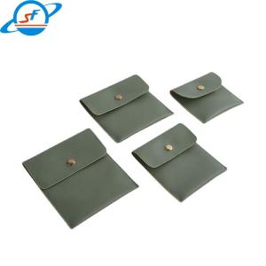 Quality SF Professional Jewelry Packaging Factory Customized Pu Logo Jewelry Gifts Multi-Color Green Jewelry Bags wholesale