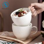 Hotels Cream White Modern Luxury White Porcelain Coffee Cups