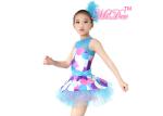 Children Adult Colorful Polka Dots Girls Jazz Dance Costumes Tired Dresses Tank