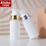 Custom big capacity 100ml PP airless pump bottle 1.0cc cosmetic silver gold