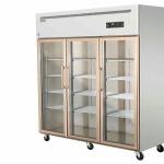 1.8m 3 Door Stainless Steel Refrigerator Corrosion Resistance CE