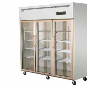 Quality 3 Doors Upright Stainless Steel Freezers For Restaurant Kitchen wholesale