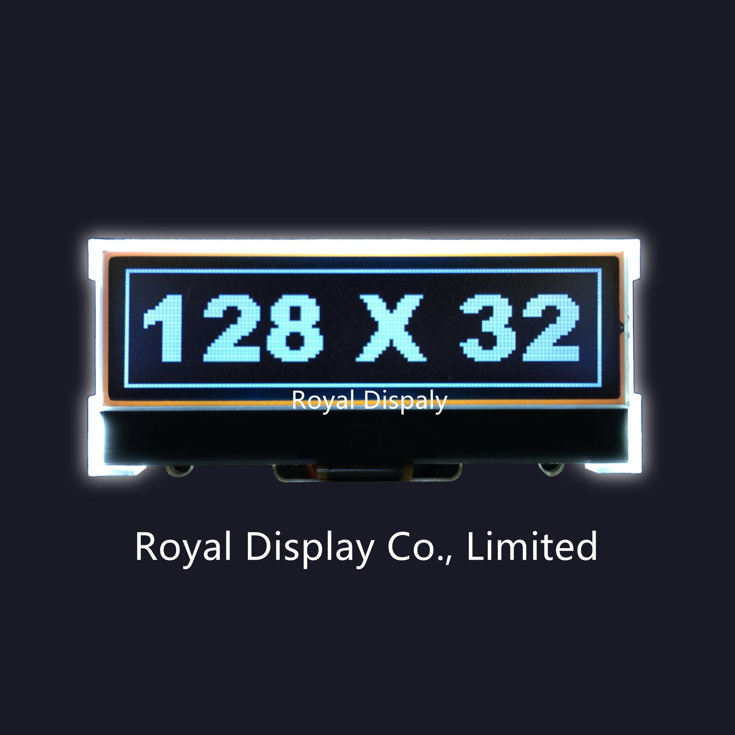 FSTN COG Graphic LCD Display 128X32 Negative Monochrome With 5.25V