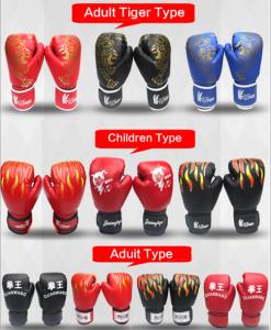Quality Wholesales red blue black PU leather cheap all kinds odf kids boxing gloves wholesale