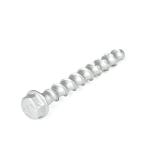 Carefully Crafted M8x75mm Flange Hexagon Head Concrete Screws Stainless Steel