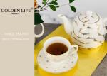 Europe coffee cups set Golden decal pattern British Porcelain Tea Set Ceramic