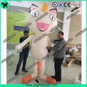 Quality Inflatable Pokemon Cartoon Cat Costume Moving Inflatable Lucky Cat Mascot wholesale