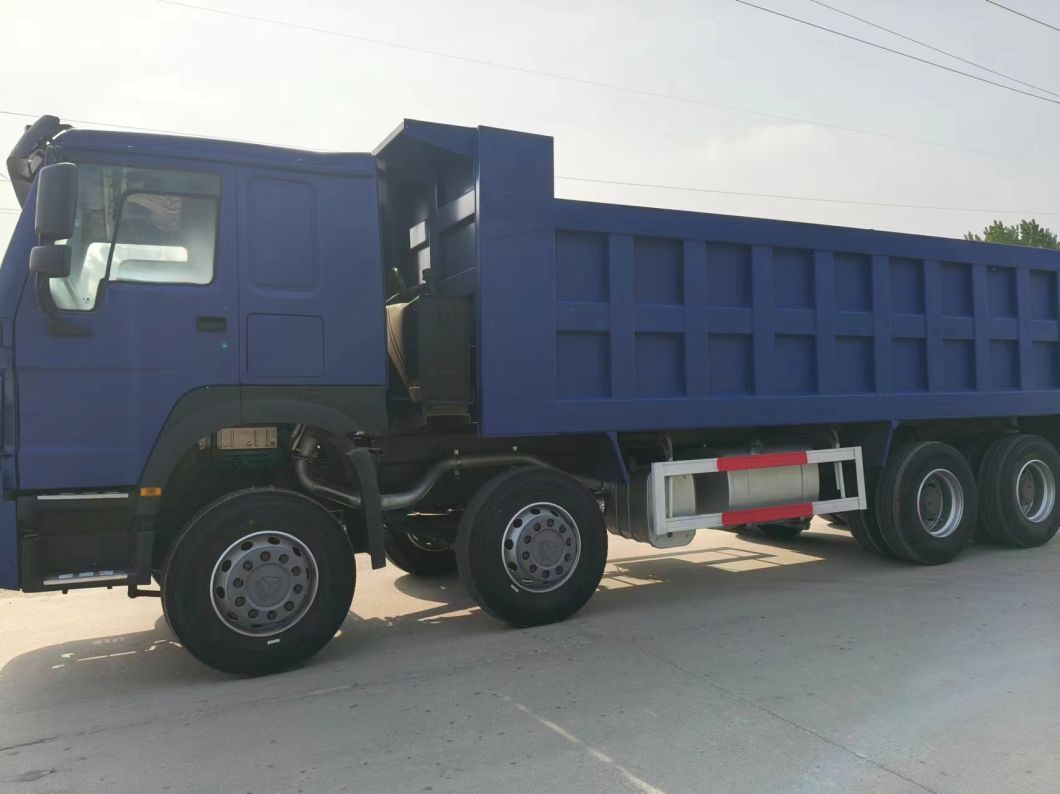 Different Colors blue Right-Hand Drive Sinotruk HOWO 8*4 Dump Truck Secondhand Truck